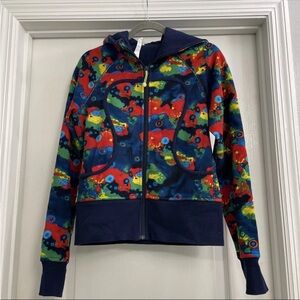Lululemon Scuba Hoodie Sz 6 Rare Multicolor Tie Dye Full Zip Sweatshirt